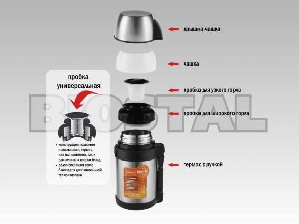 Термос BIOSTAL Спорт NGP-1800P универ. с руч.