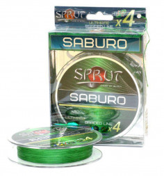 Леска плетеная SPRUT Saburo Soft Ultimate X 4 Dark Green 0.16 140м