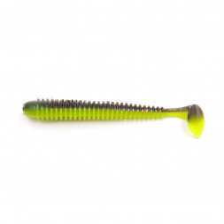 Виброхвост YAMAN PRO Betta, р.3,5 inch, цвет #32 - Black Red Flake/Chartreuse уп. 8 шт.