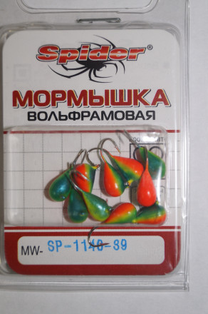 Мормышка W Spider Капля с ушком краш. MW-SP-1140-39, цена за 1 шт.