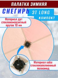 Палатка Снегирь 3Т long Компакт