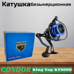 Катушка Condor King Top KT3000, 10+1 подшипн., передний фрикцион, запасная шпуля