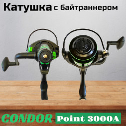 Катушка Condor Point 3000A, 6 подшипн., байтранер, запасная шпуля