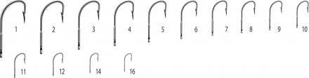 Крючок CANNELLE 1610 Z №3 10шт 550-040