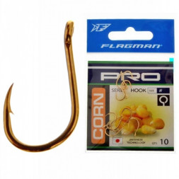 Крючок FLAGMAN Pro Com №10 10шт CORN_10G